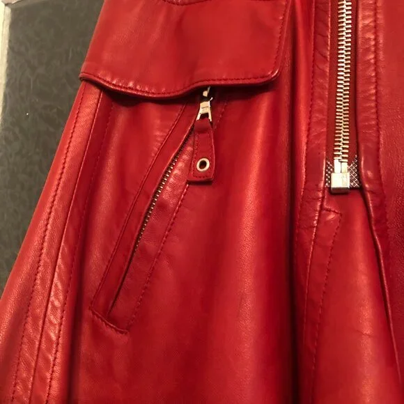 RARE Jean Paul Gaultier Vintage Leather Skirt - Picture 5 of 7